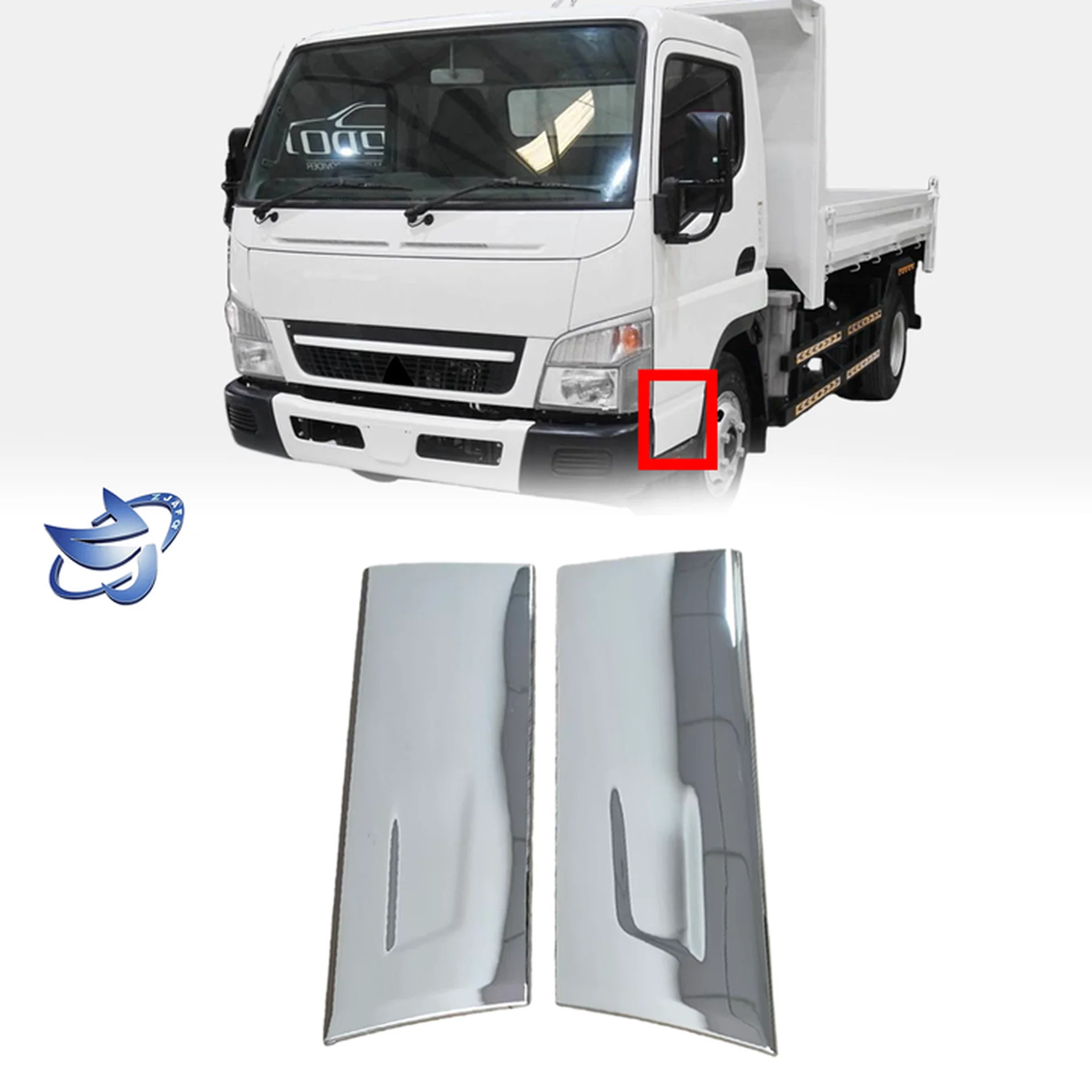 Chrome Plastic Door / Window Trim for Mitsubishi Canter 2007