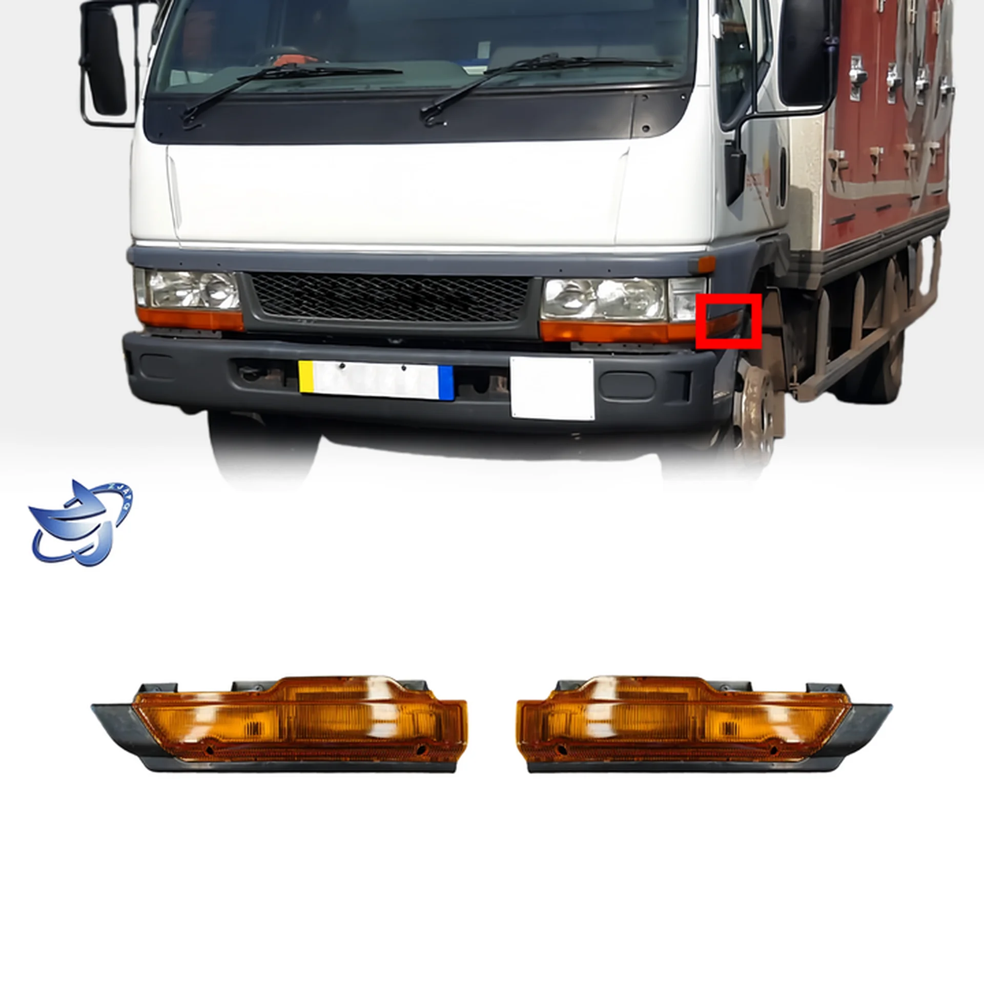 42CM Plastic Side Marker Lamp for Mitsubishi FE647 / FE511