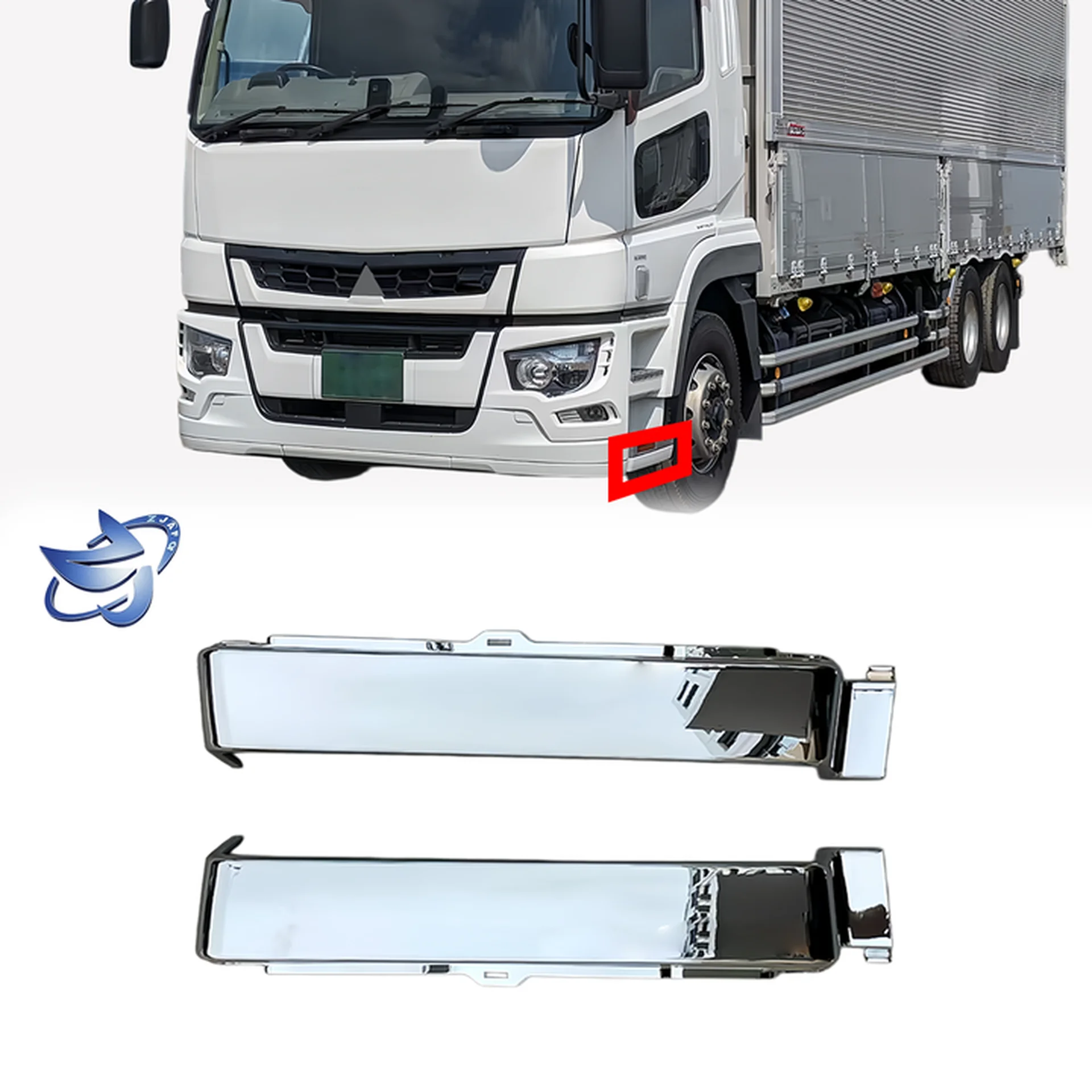 Chrome Plastic Step Panel for Mitsubishi Fuso 2017