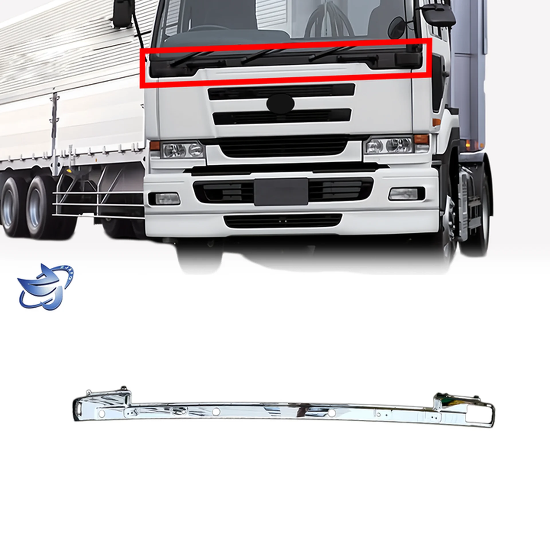 Chrome Plastic Wiper Panel / Arm for Nissan CWA451 / UD